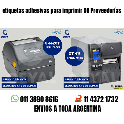 etiquetas adhesivas para imprimir QR Proveedurías