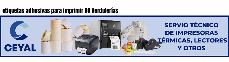 etiquetas adhesivas para imprimir QR Verdulerías