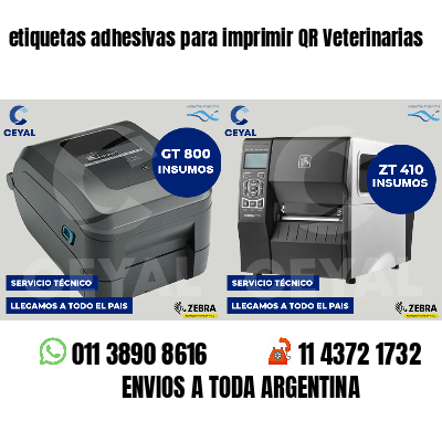 etiquetas adhesivas para imprimir QR Veterinarias