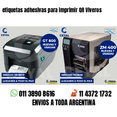etiquetas adhesivas para imprimir QR Viveros