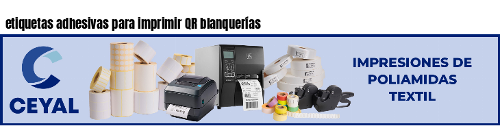 etiquetas adhesivas para imprimir QR blanquerías