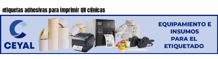 etiquetas adhesivas para imprimir QR clinicas