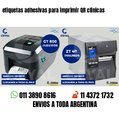 etiquetas adhesivas para imprimir QR clinicas