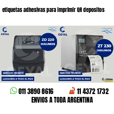 etiquetas adhesivas para imprimir QR depositos