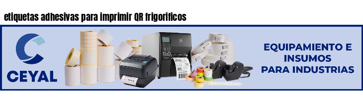 etiquetas adhesivas para imprimir QR frigorificos