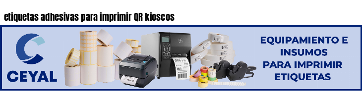 etiquetas adhesivas para imprimir QR kioscos
