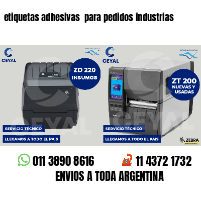 etiquetas adhesivas para pedidos industrias