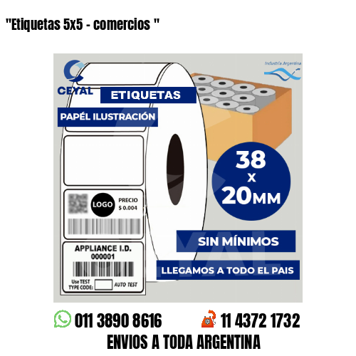 «Etiquetas 5×5 – comercios	«