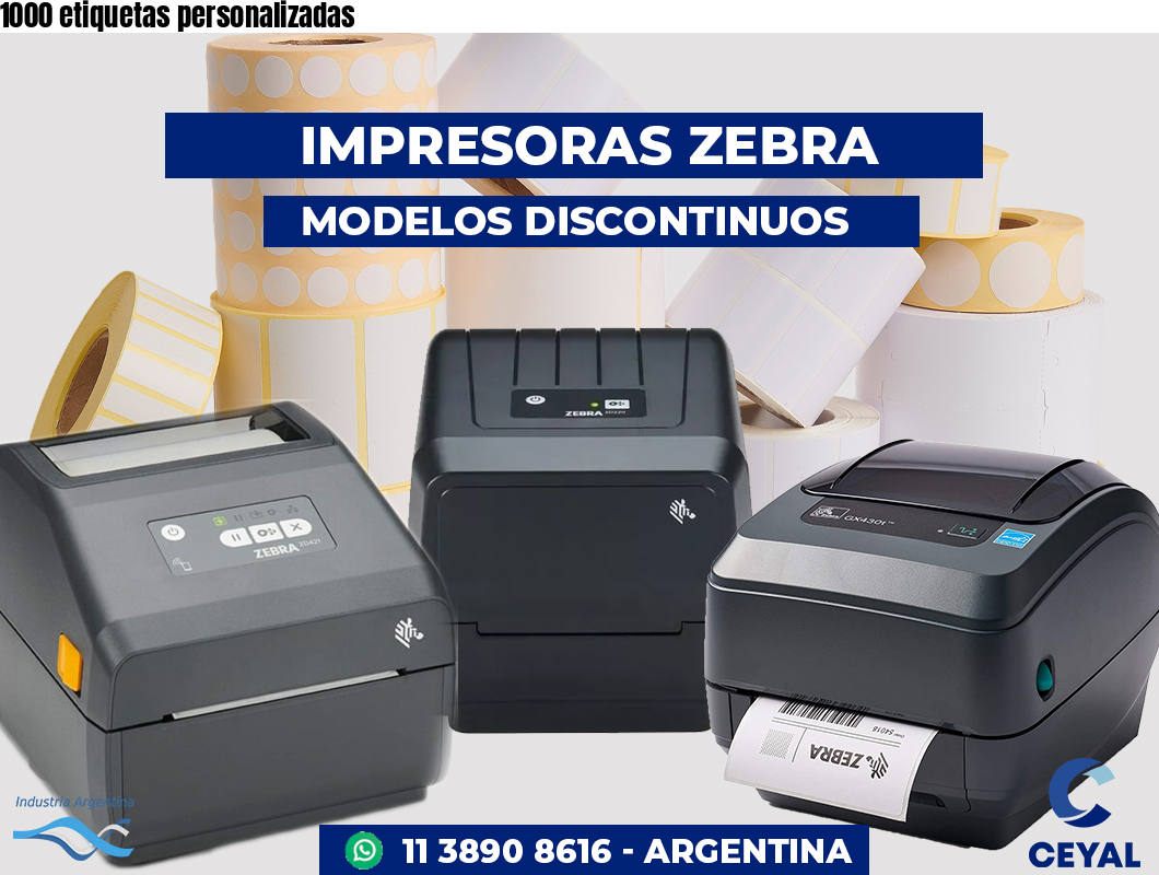 1000 etiquetas personalizadas