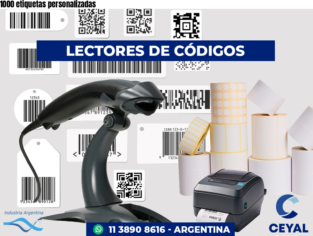 1000 etiquetas personalizadas