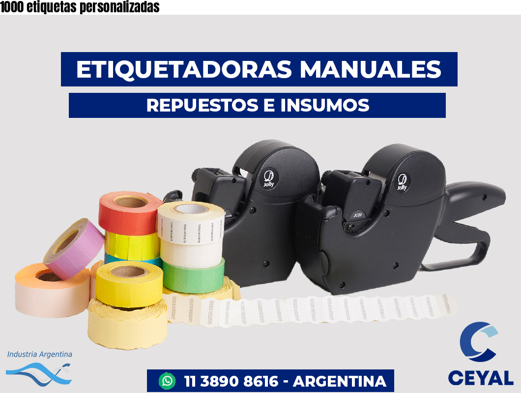 1000 etiquetas personalizadas