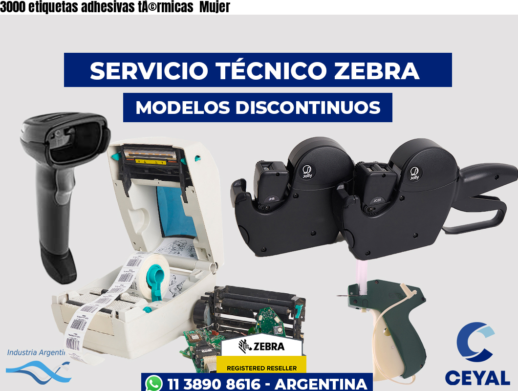 3000 etiquetas adhesivas tÃ©rmicas  Mujer