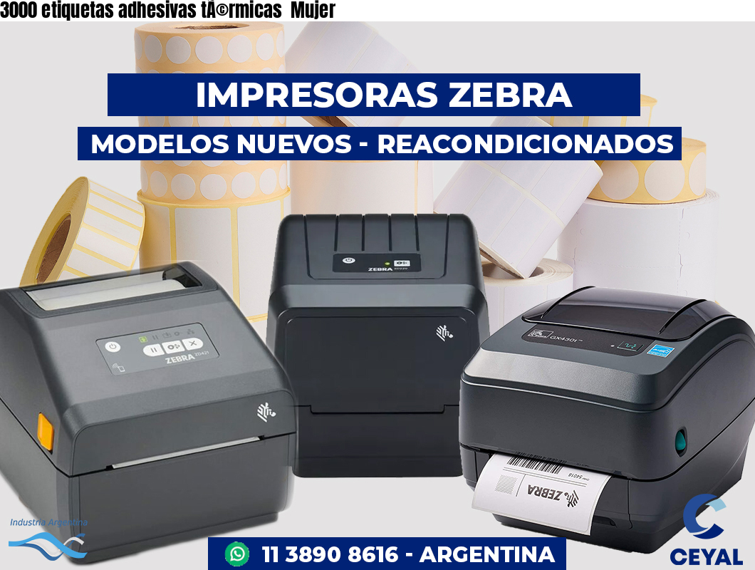 3000 etiquetas adhesivas tÃ©rmicas  Mujer