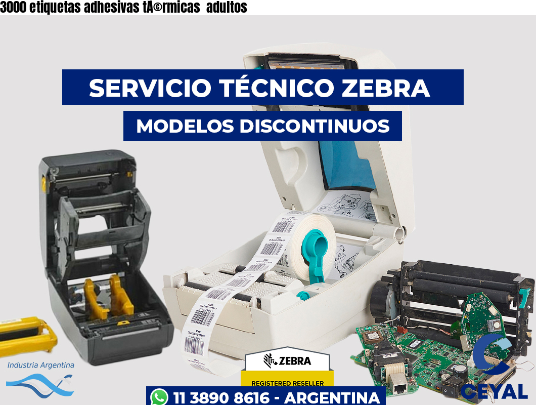3000 etiquetas adhesivas tÃ©rmicas  adultos