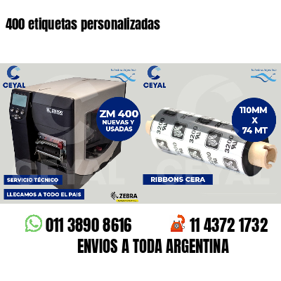 400 etiquetas personalizadas