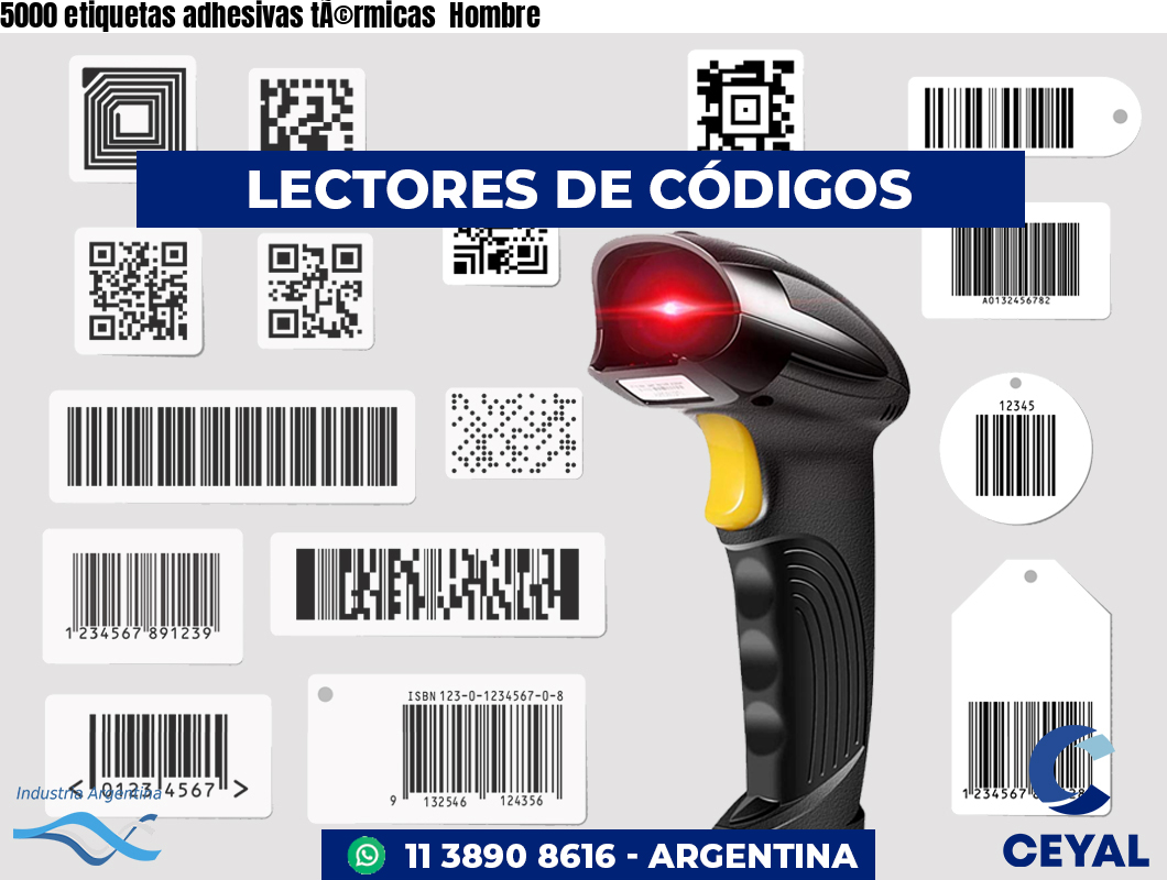 5000 etiquetas adhesivas tÃ©rmicas  Hombre