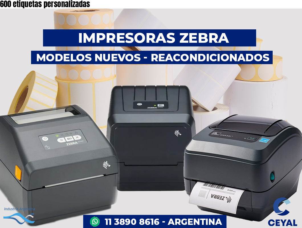 600 etiquetas personalizadas