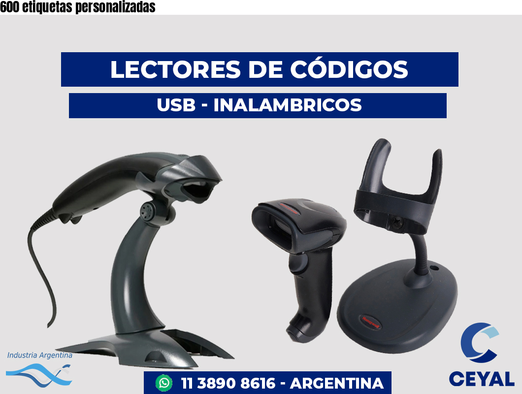 600 etiquetas personalizadas