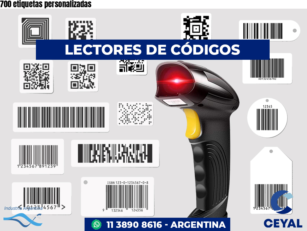 700 etiquetas personalizadas