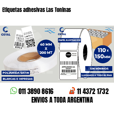 Etiquetas adhesivas Las Toninas