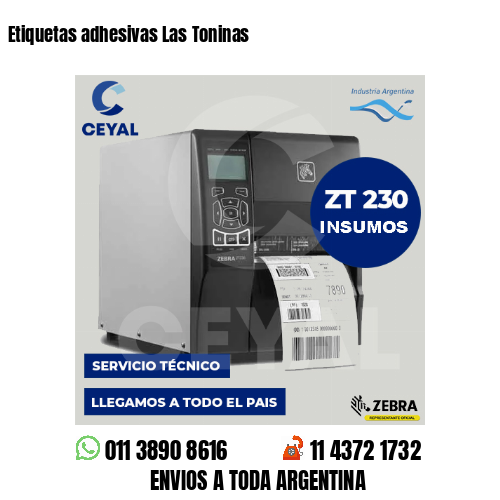 Etiquetas adhesivas Las Toninas