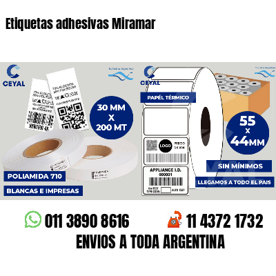 Etiquetas adhesivas Miramar