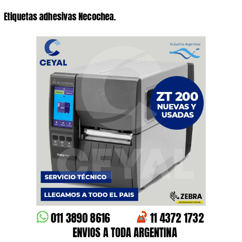 Etiquetas adhesivas Necochea.