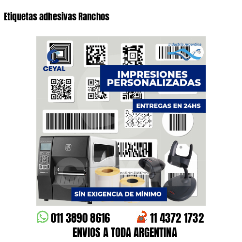 Etiquetas adhesivas Ranchos