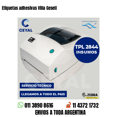 Etiquetas adhesivas Villa Gesell