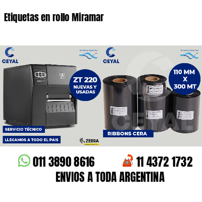 Etiquetas en rollo Miramar