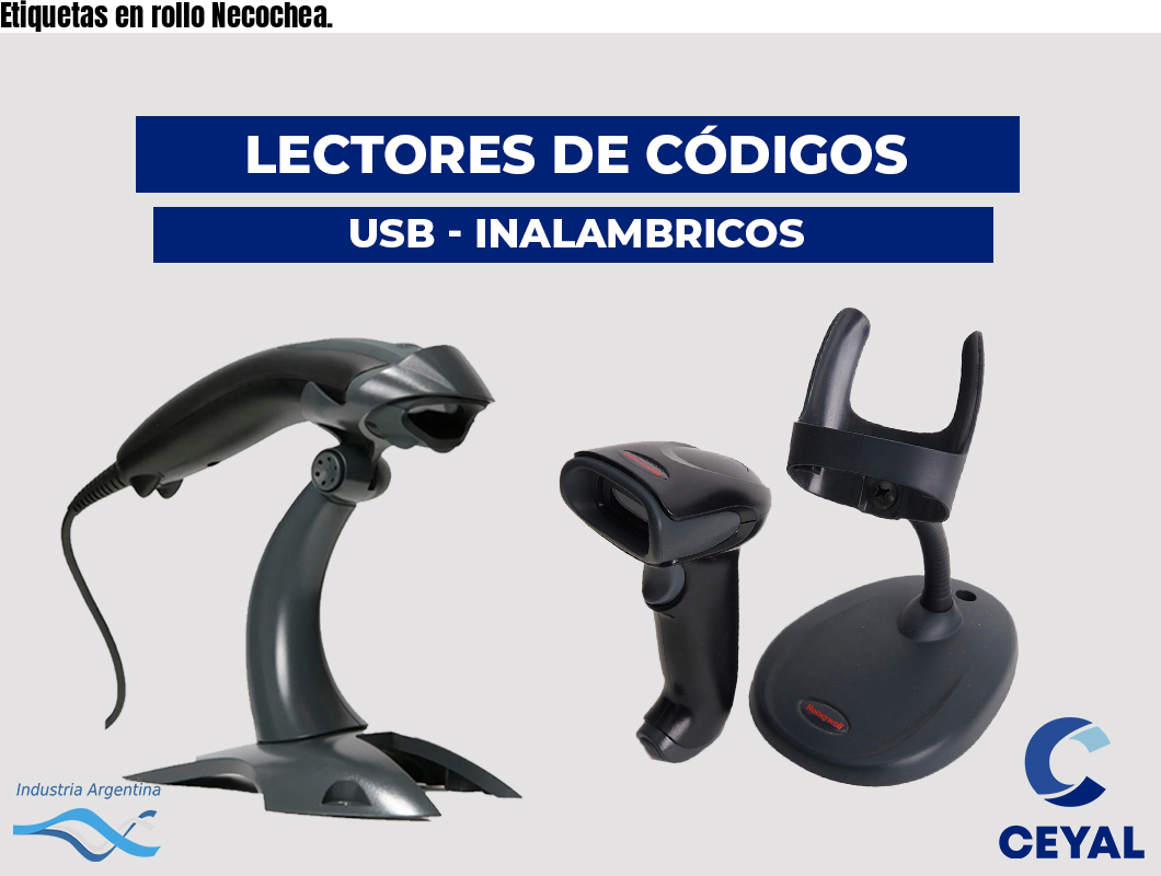 Etiquetas en rollo Necochea.