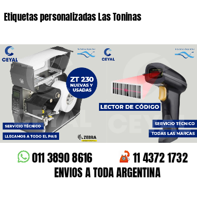 Etiquetas personalizadas Las Toninas
