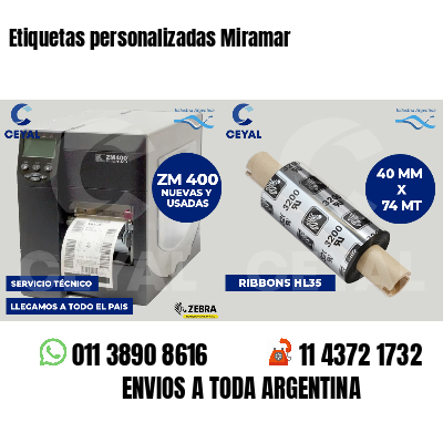 Etiquetas personalizadas Miramar