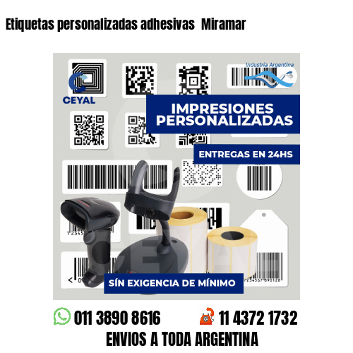 Etiquetas personalizadas adhesivas Miramar
