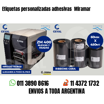 Etiquetas personalizadas adhesivas Miramar
