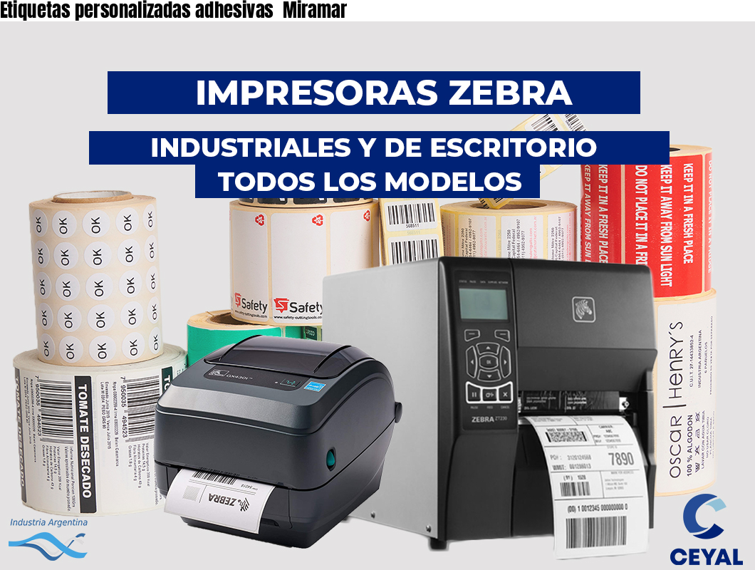 Etiquetas personalizadas adhesivas Miramar