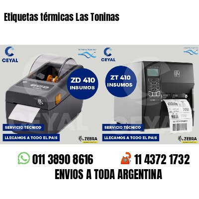 Etiquetas térmicas Las Toninas
