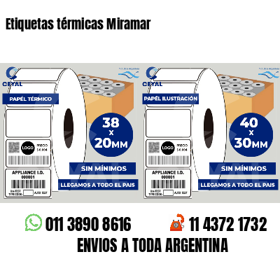 Etiquetas térmicas Miramar