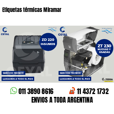 Etiquetas térmicas Miramar