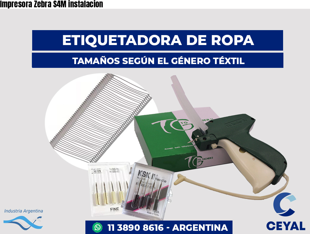 Impresora Zebra S4M instalacion