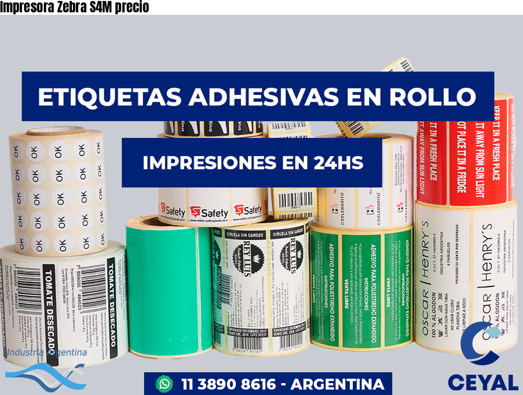 Impresora Zebra S4M precio