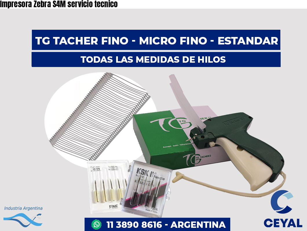 Impresora Zebra S4M servicio tecnico