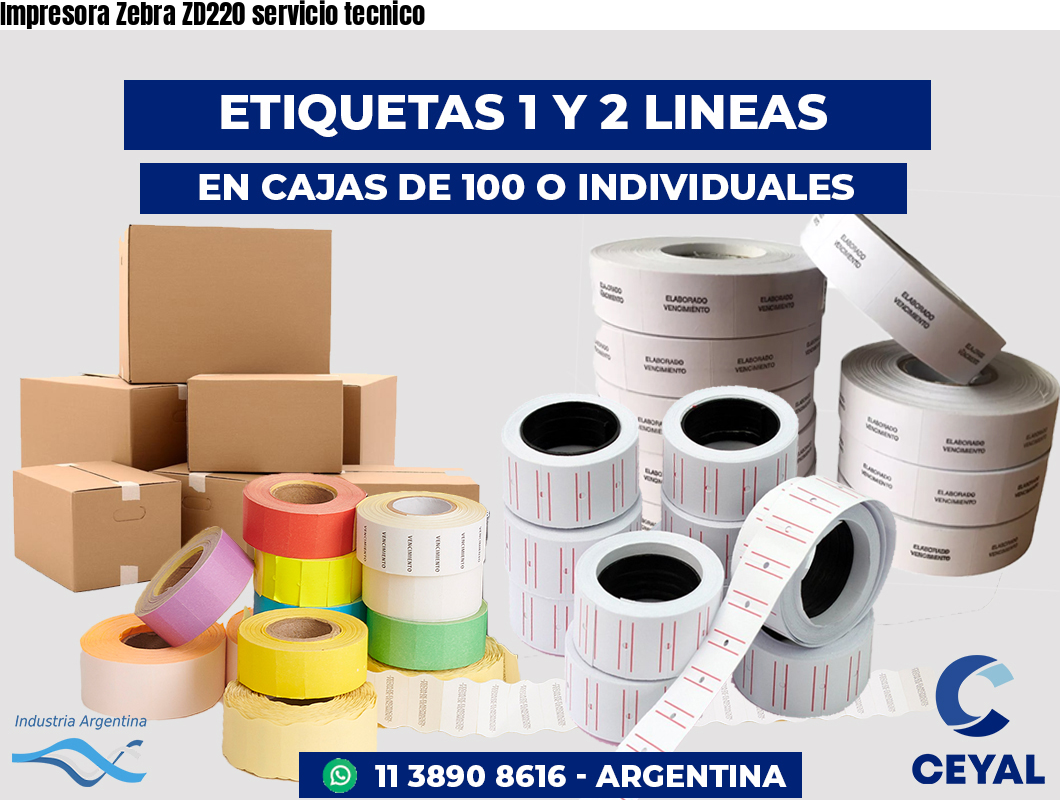 Impresora Zebra ZD220 servicio tecnico