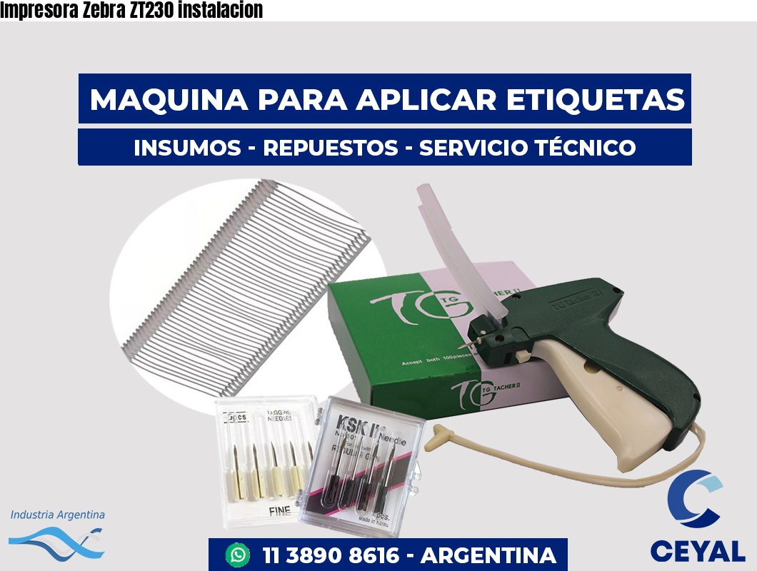 Impresora Zebra ZT230 instalacion