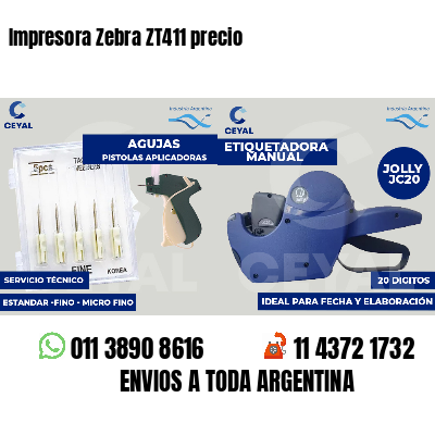Impresora Zebra ZT411 precio