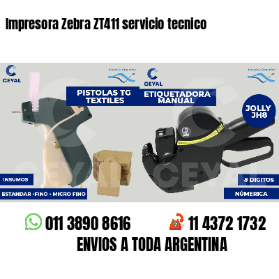 Impresora Zebra ZT411 servicio tecnico