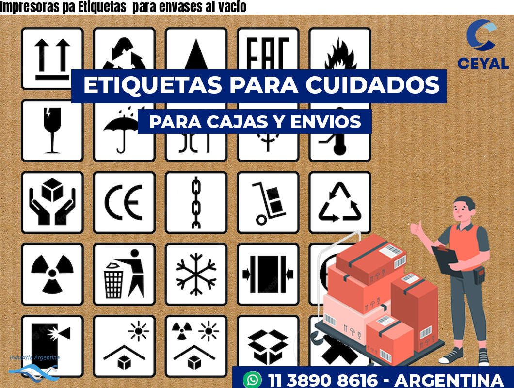 Impresoras pa Etiquetas  para envases al vacío 