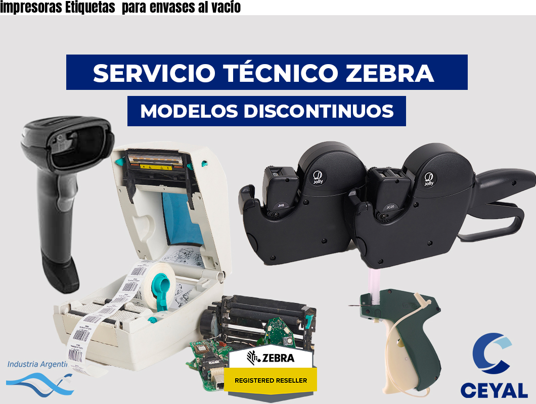 impresoras Etiquetas  para envases al vacío 