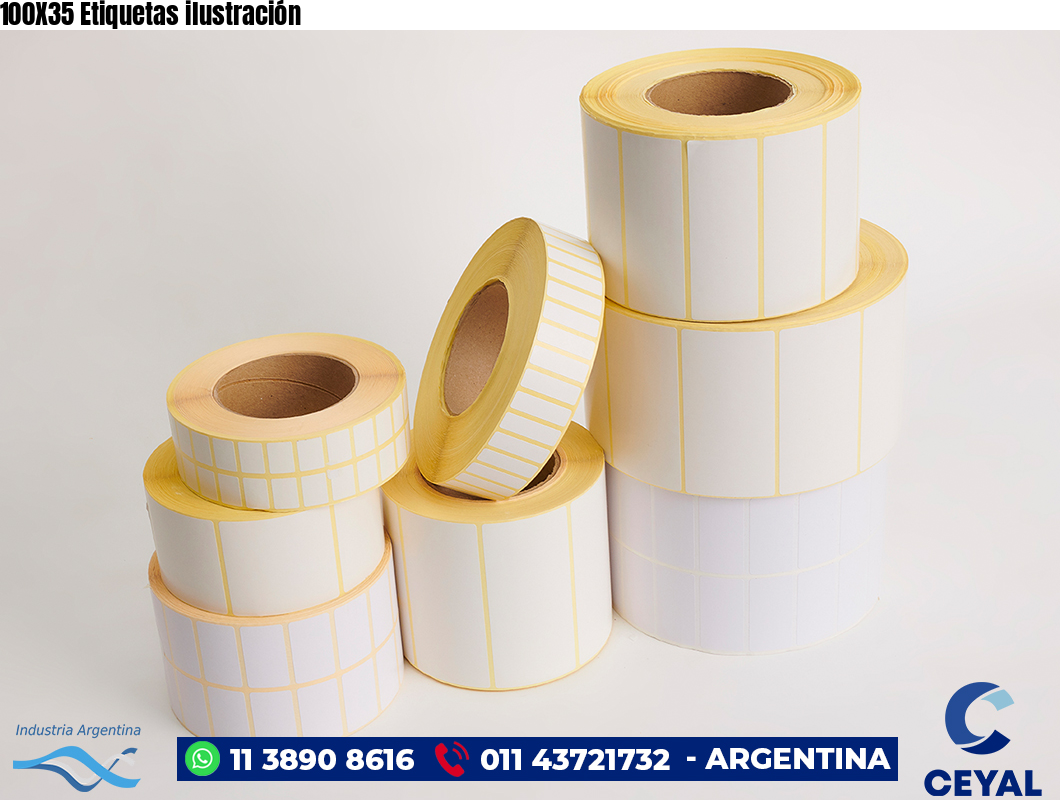 100X35 Etiquetas ilustración