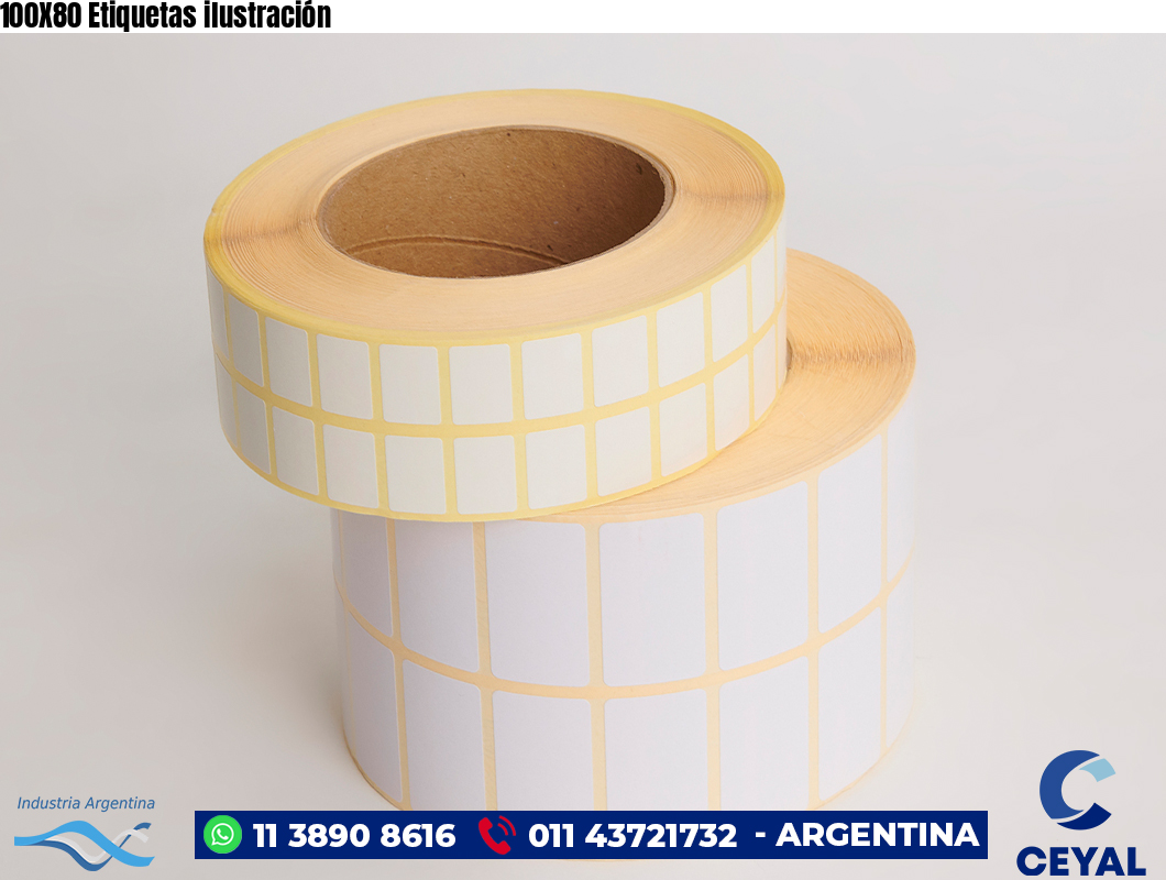 100X80 Etiquetas ilustración